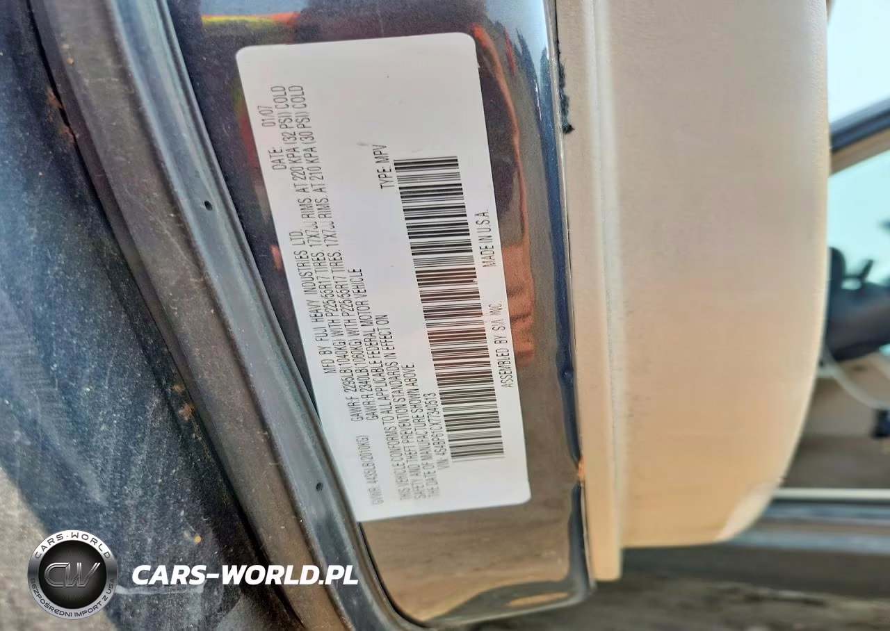 2007 Subaru Outback VIN:4S4BP61CX77340513 - 12