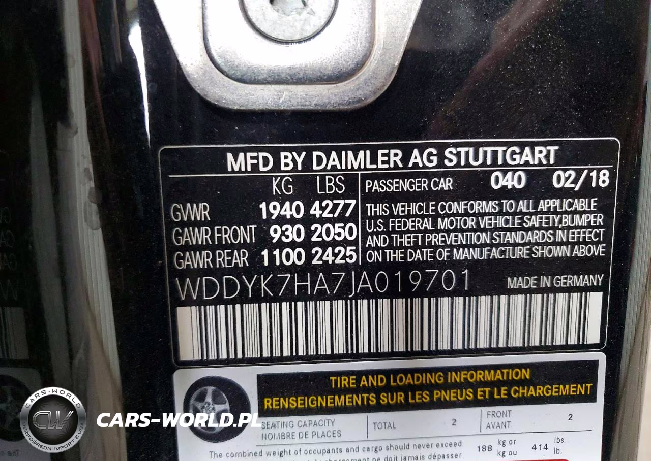 2018 Mercedes-Benz Amg Gt VIN:WDDYK7HA7JA019701 - 13