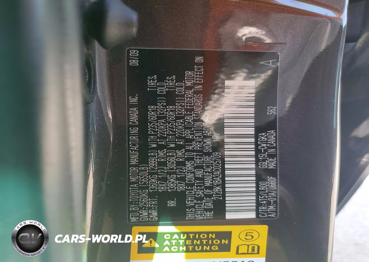 2010 Lexus Rx 350 VIN:2T2BK1BA2AC025709 - 12