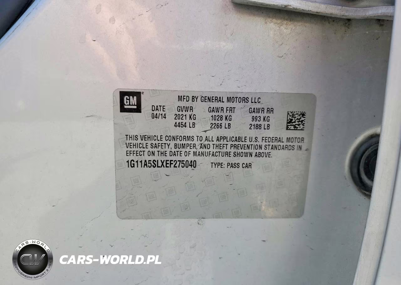 2014 Chevrolet Malibu Ls VIN:1G11A5SLXEF275040 - 12