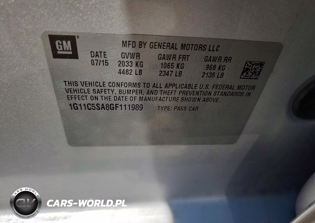 2016 Chevrolet Malibu Limited Lt VIN:1G11C5SA8GF111989 - 12
