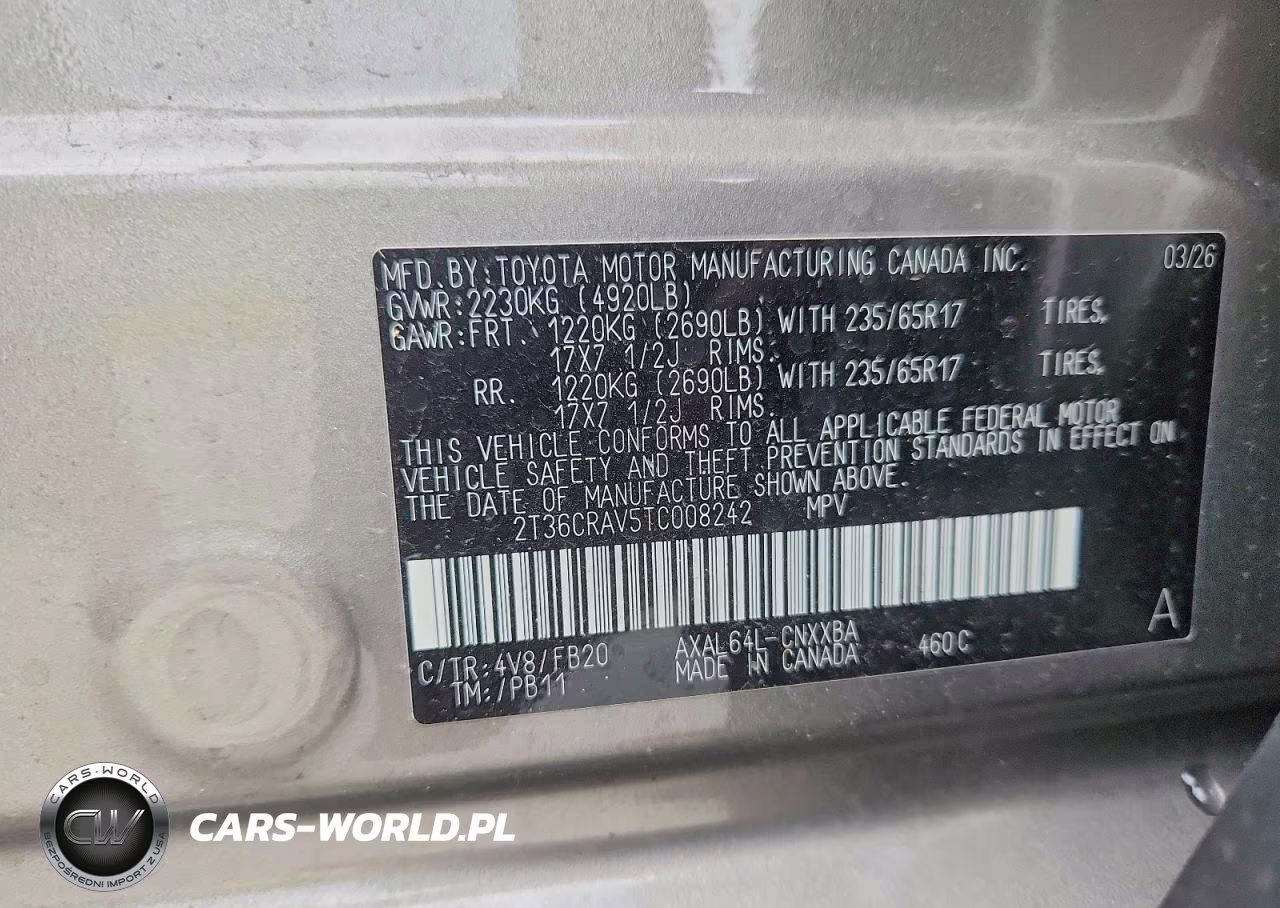2026 Toyota Rav4 Le VIN:2T36CRAV5TC008242 - 13
