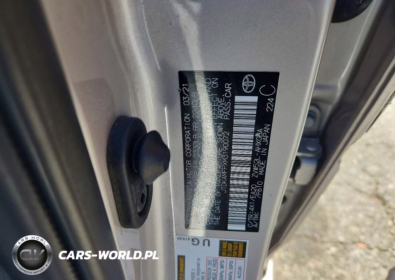 2021 Toyota Prius Prime Xle VIN:JTDKAMFPXM3190072 - 13