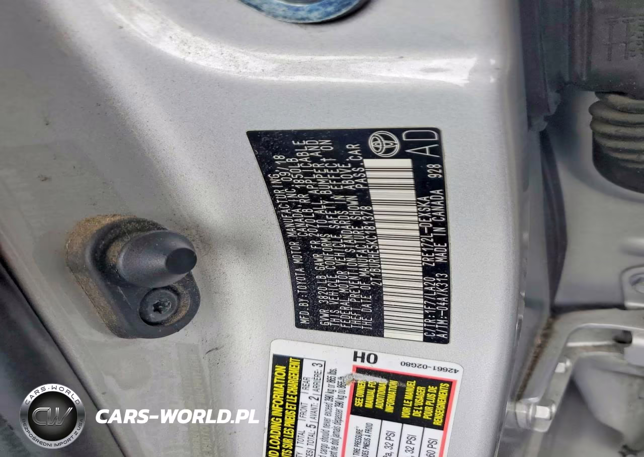 2019 Toyota Corolla Xse VIN:2T1BURHE5KC181378 - 12