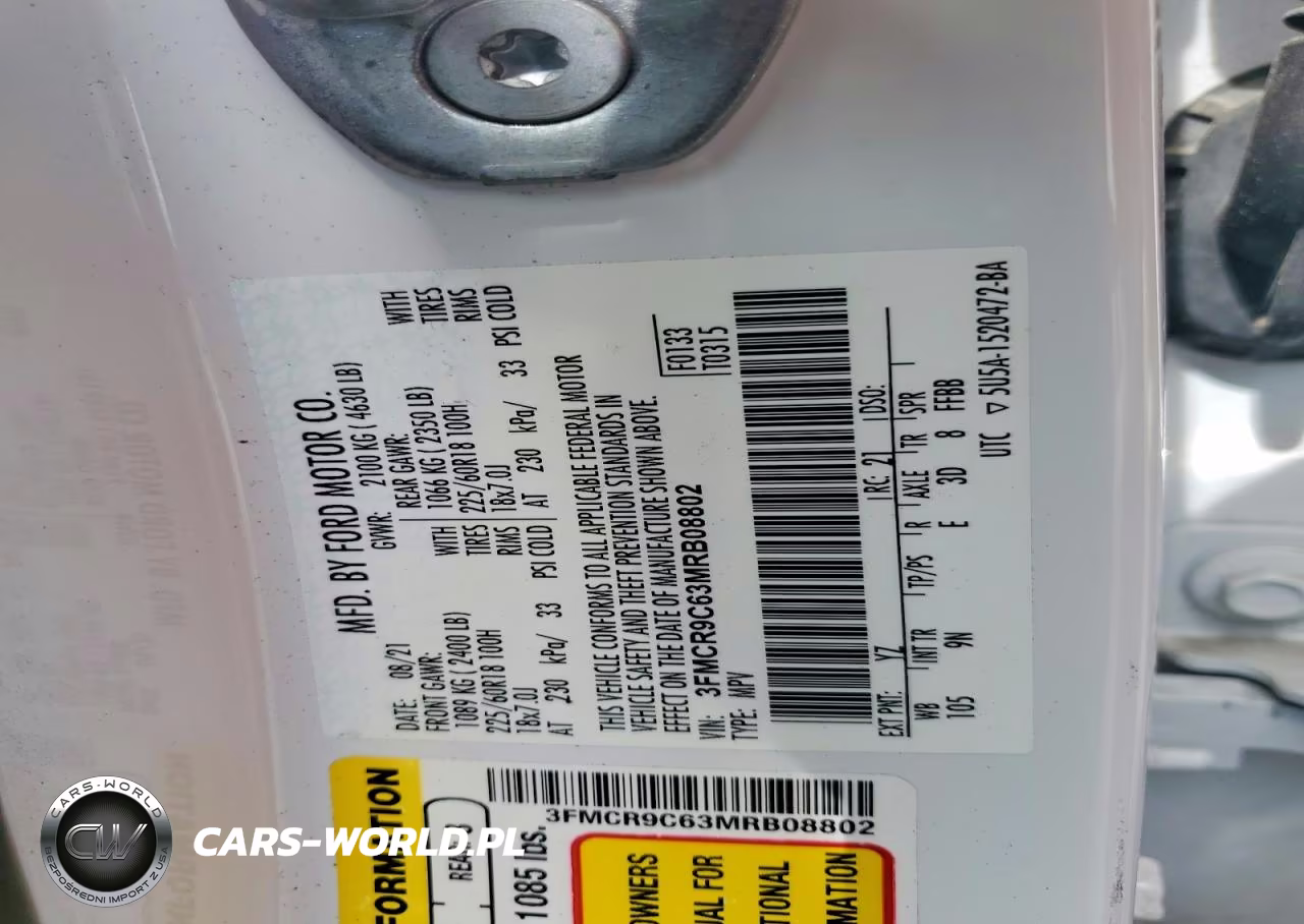 2021 Ford Bronco Sport Outer Banks VIN:3FMCR9C63MRB08802 - 12