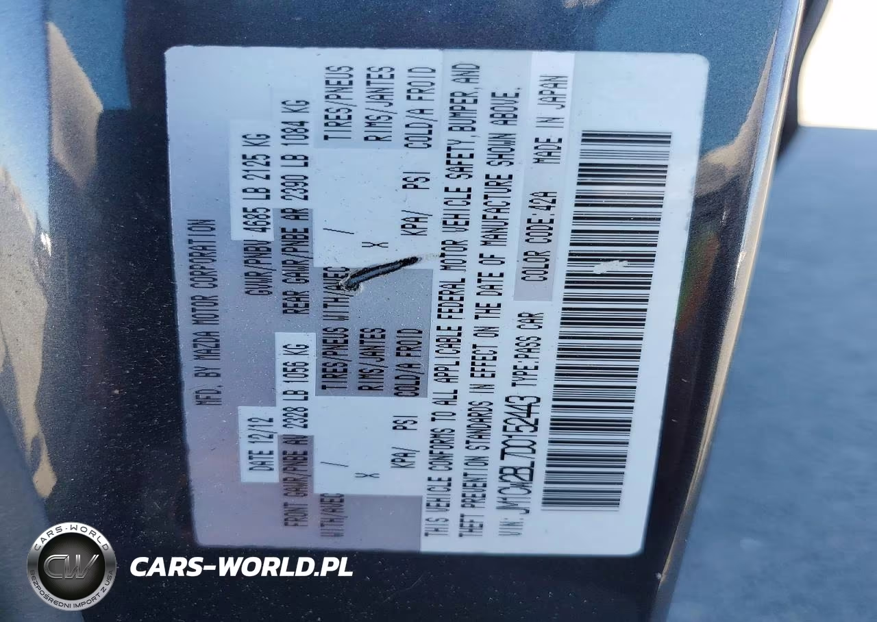 2013 Mazda 5 VIN:JM1CW2BL7D0152443 - 13