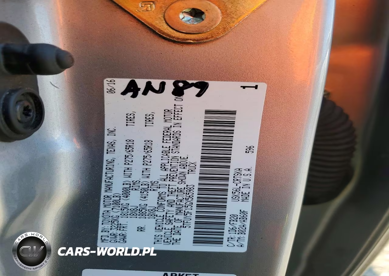 2016 Toyota Tundra Sr5 VIN:5TFUY5F15GX565983 - 12