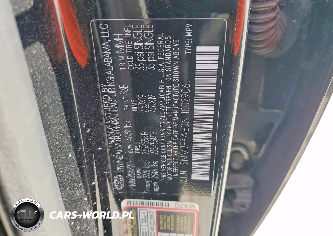 2022 Hyundai Tucson Limited VIN:5NMJE3AE0NH002906 - 13