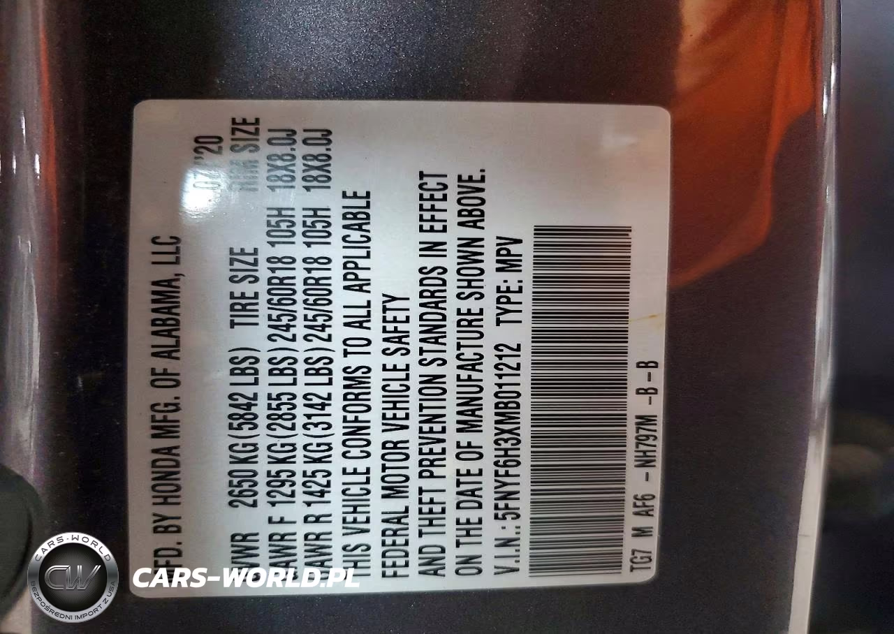 2021 Honda Pilot Ex VIN:5FNYF6H3XMB011212 - 13