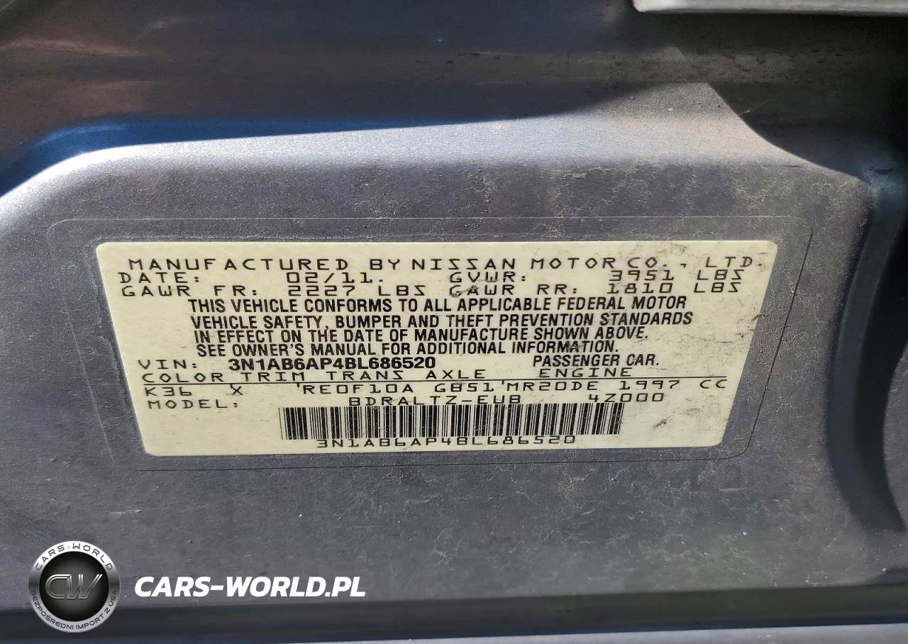 2011 Nissan Sentra 2.0 VIN:3N1AB6AP4BL686520 - 12