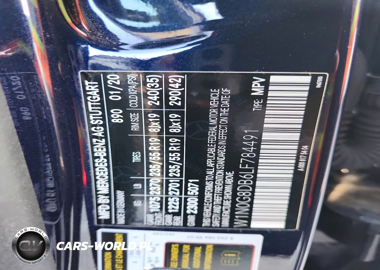 2020 Mercedes-Benz Glc 300 VIN:W1N0G8DB6LF784491 - 12