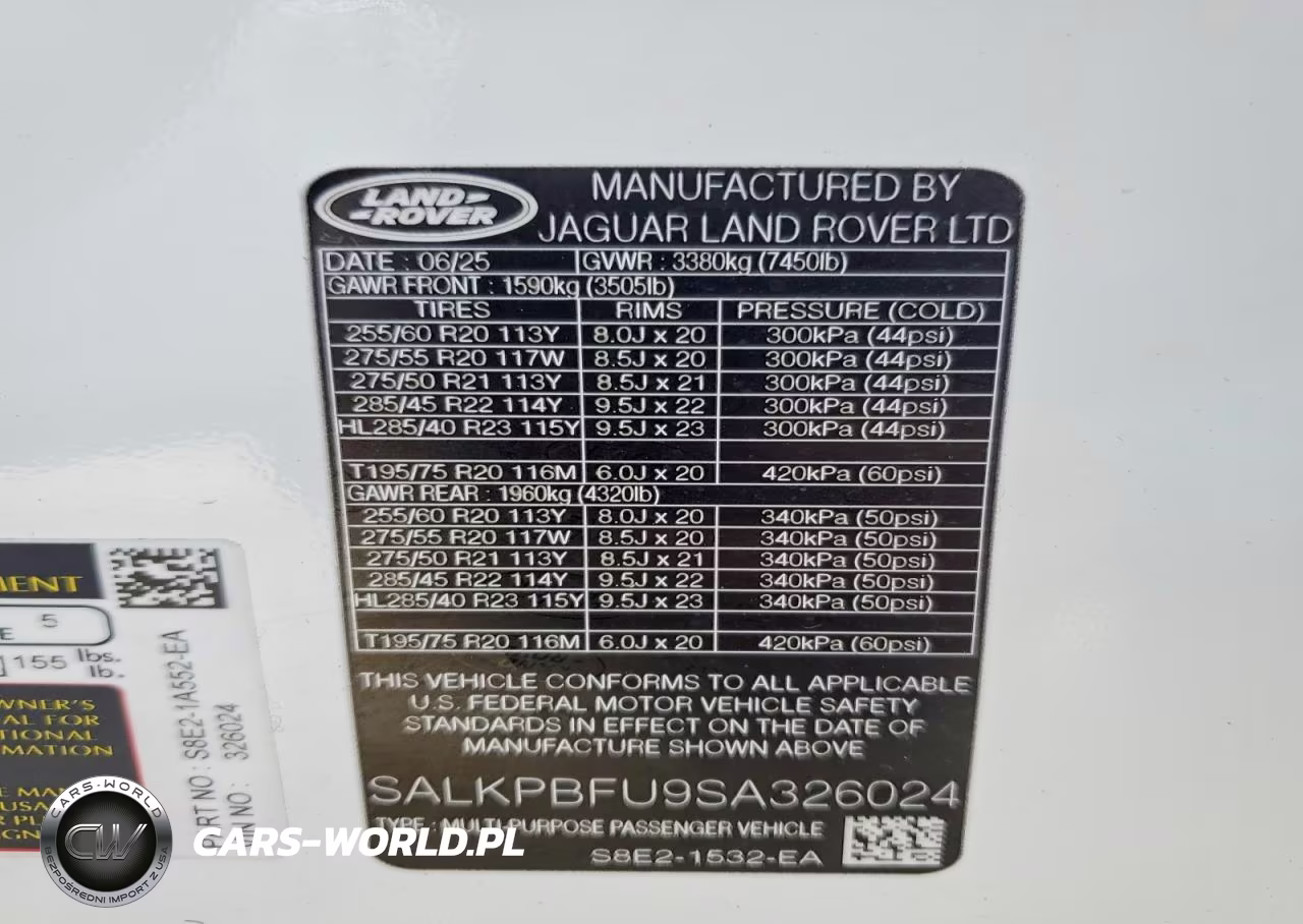 2025 Land Rover Range Rover Se VIN:SALKPBFU9SA326024 - 14