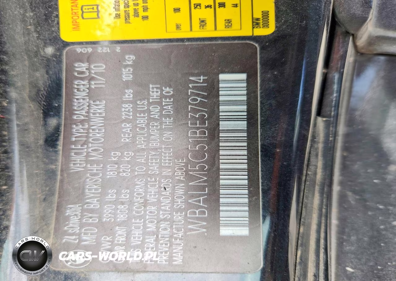 2011 BMW Z4 Sdrive30I VIN:WBALM5C51BE379714 - 12