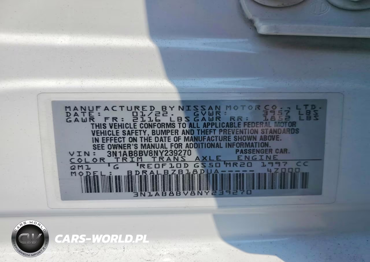 2022 Nissan Sentra S VIN:3N1AB8BV8NY239270 - 13
