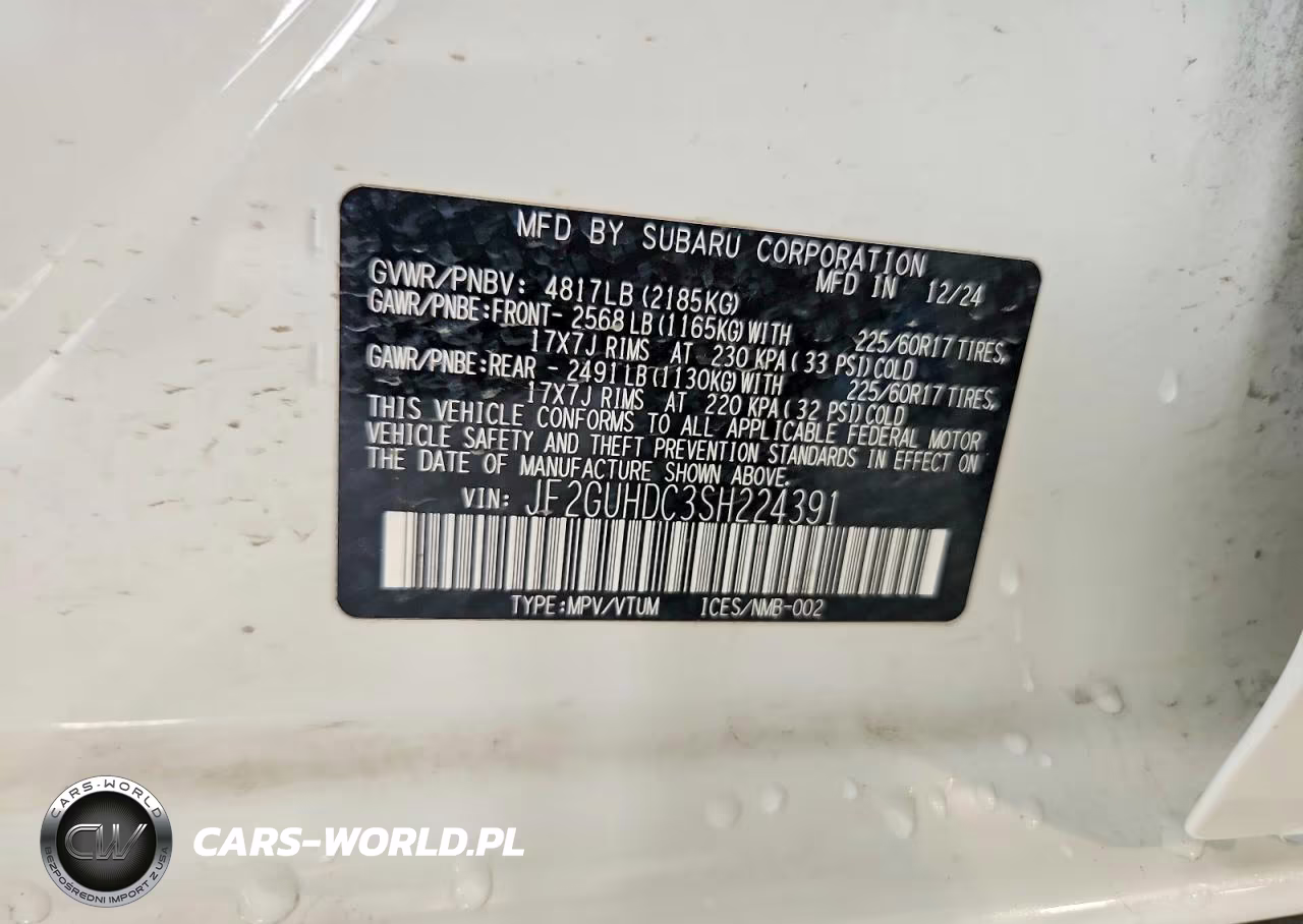 2025 Subaru Crosstrek Premium VIN:JF2GUHDC3SH224391 - 13