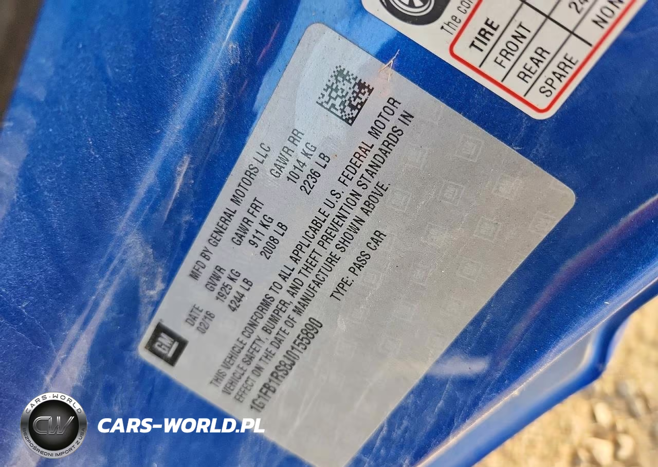 2018 Chevrolet Camaro Lt VIN:1G1FB1RS8J0155890 - 12