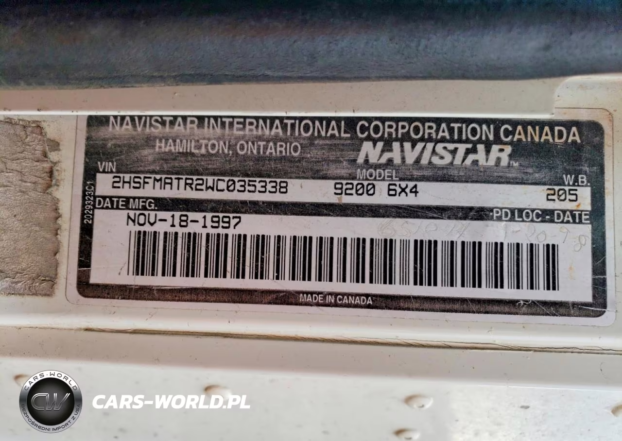 1998 International 9200 VIN:2HSFMATR2WC035338 - 12