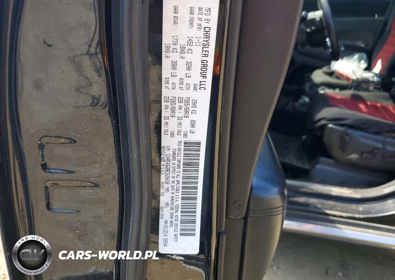 2011 DODGE DURANGO CREW VIN:1D4RE4GG8BC628430 - 13
