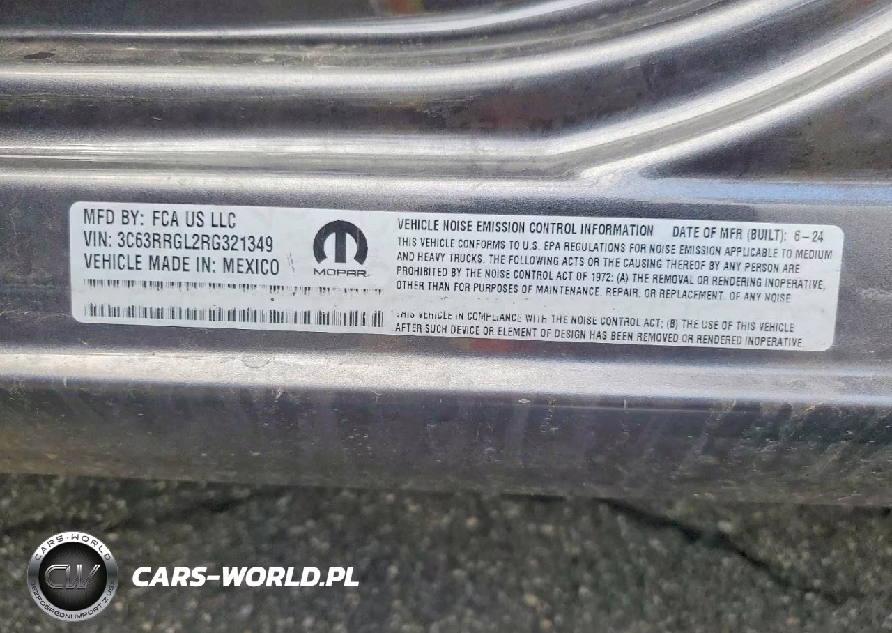 2024 Ram 3500 Tradesman VIN:3C63RRGL2RG321349 - 12