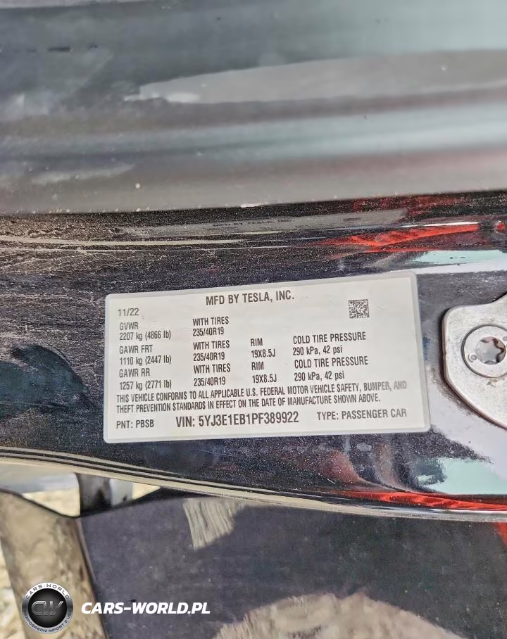 2023 Tesla Model 3 VIN:5YJ3E1EB1PF389922 - 13