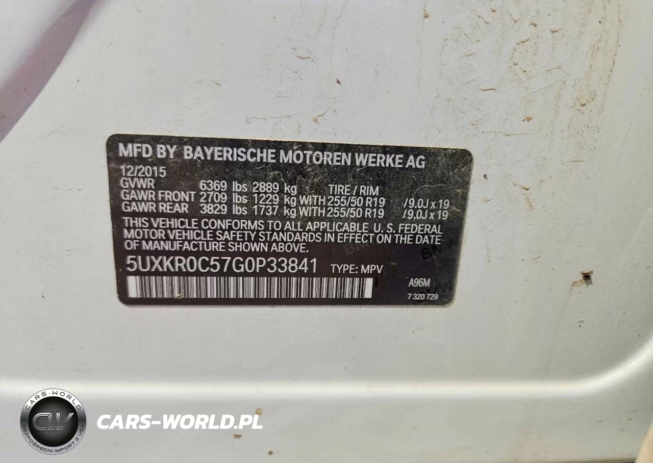 2016 BMW X5 xDrive35I VIN:5UXKR0C57G0P33841 - 12