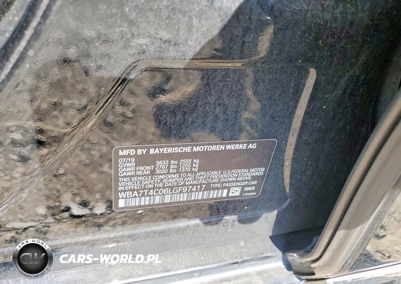 2020 BMW 740 Xi VIN:WBA7T4C06LGF97417 - 12