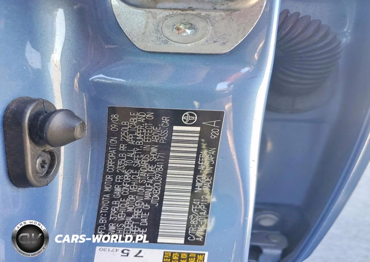 2009 Toyota Prius Base VIN:JTDKB20U397841171 - 12