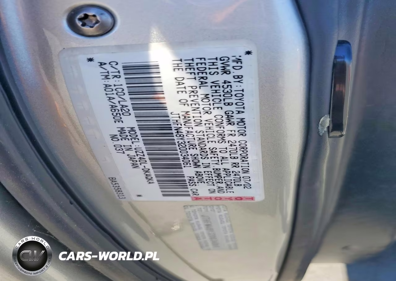 2002 Lexus Sc 430 VIN:JTHFN48Y320034061 - 12