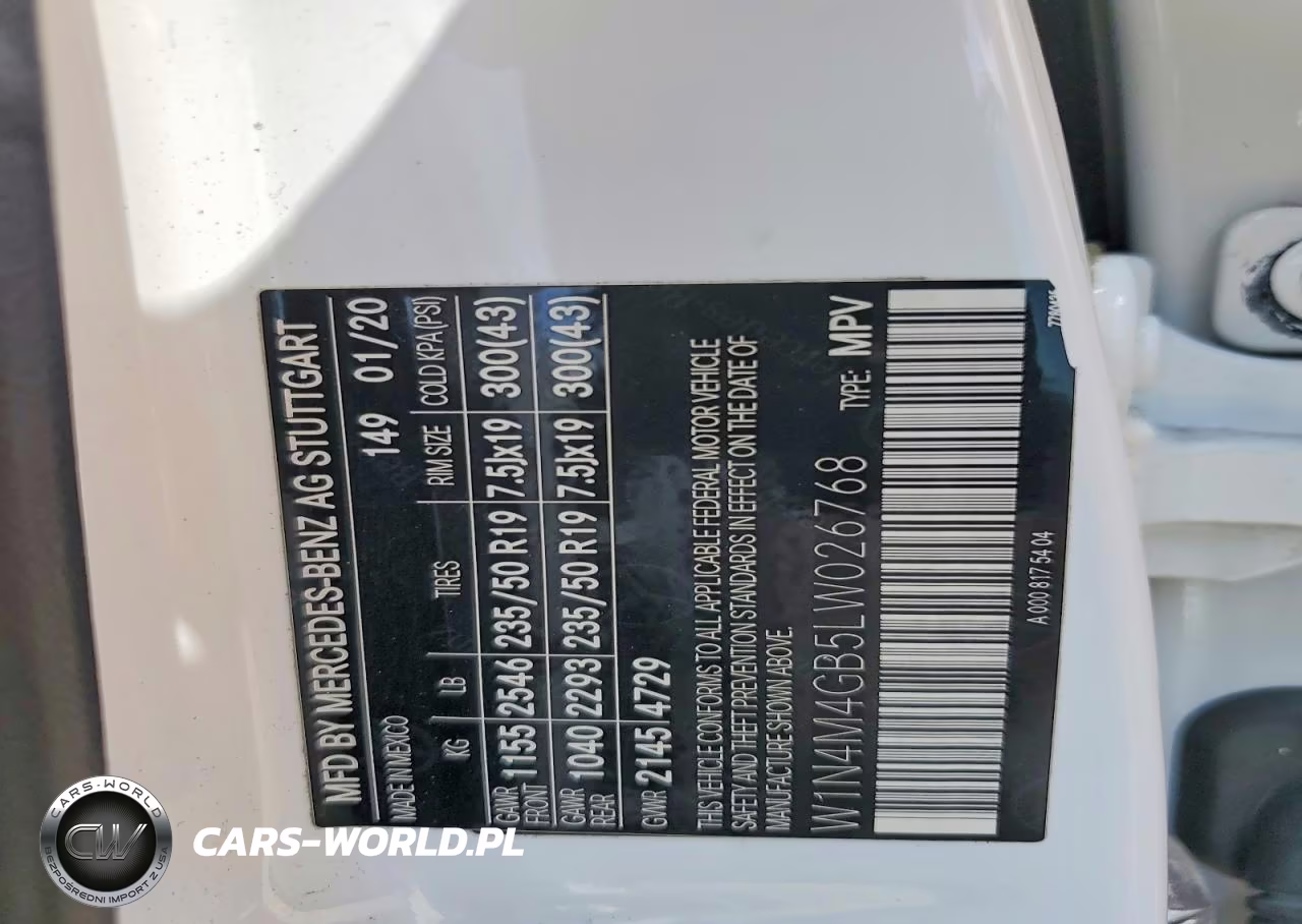 2020 Mercedes-Benz Glb 250 VIN:W1N4M4GB5LW026768 - 13