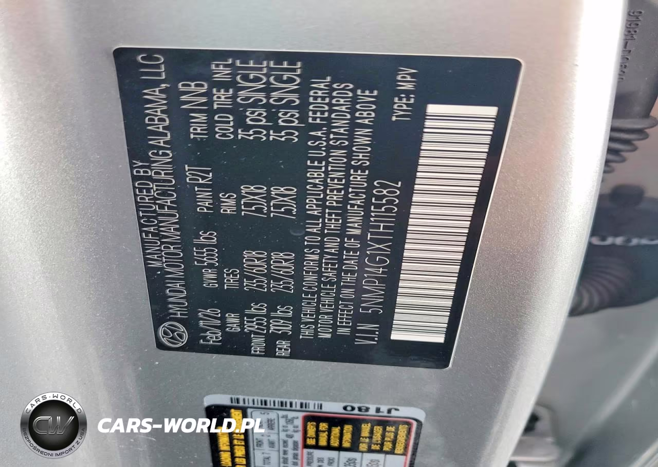 2026 Hyundai Santa Fe Se VIN:5NMP14G1XTH115582 - 13