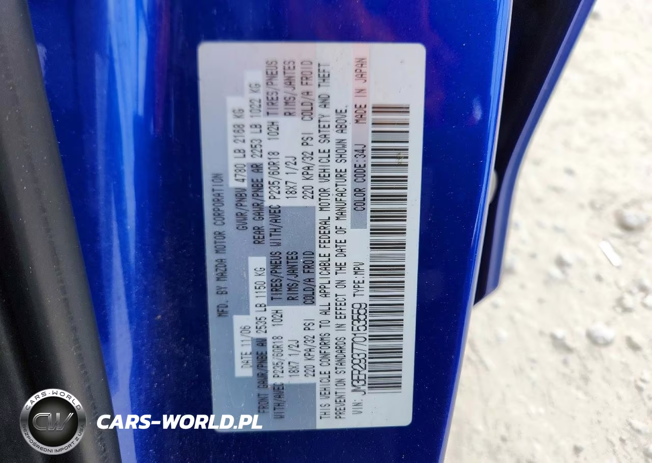 2007 Mazda Cx-7 VIN:JM3ER293770153559 - 12