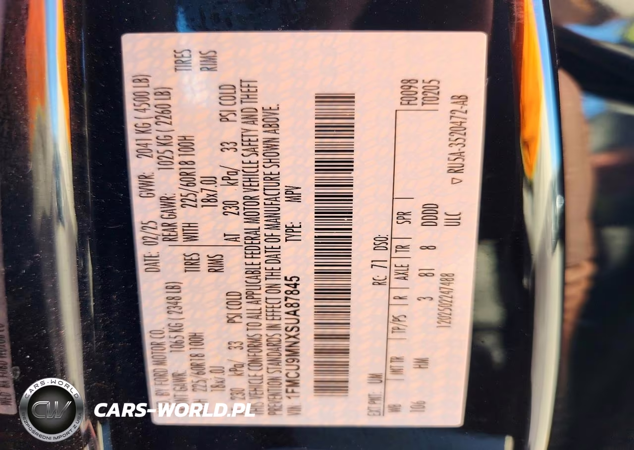 2025 Ford Escape St Line VIN:1FMCU9MNXSUA87845 - 13