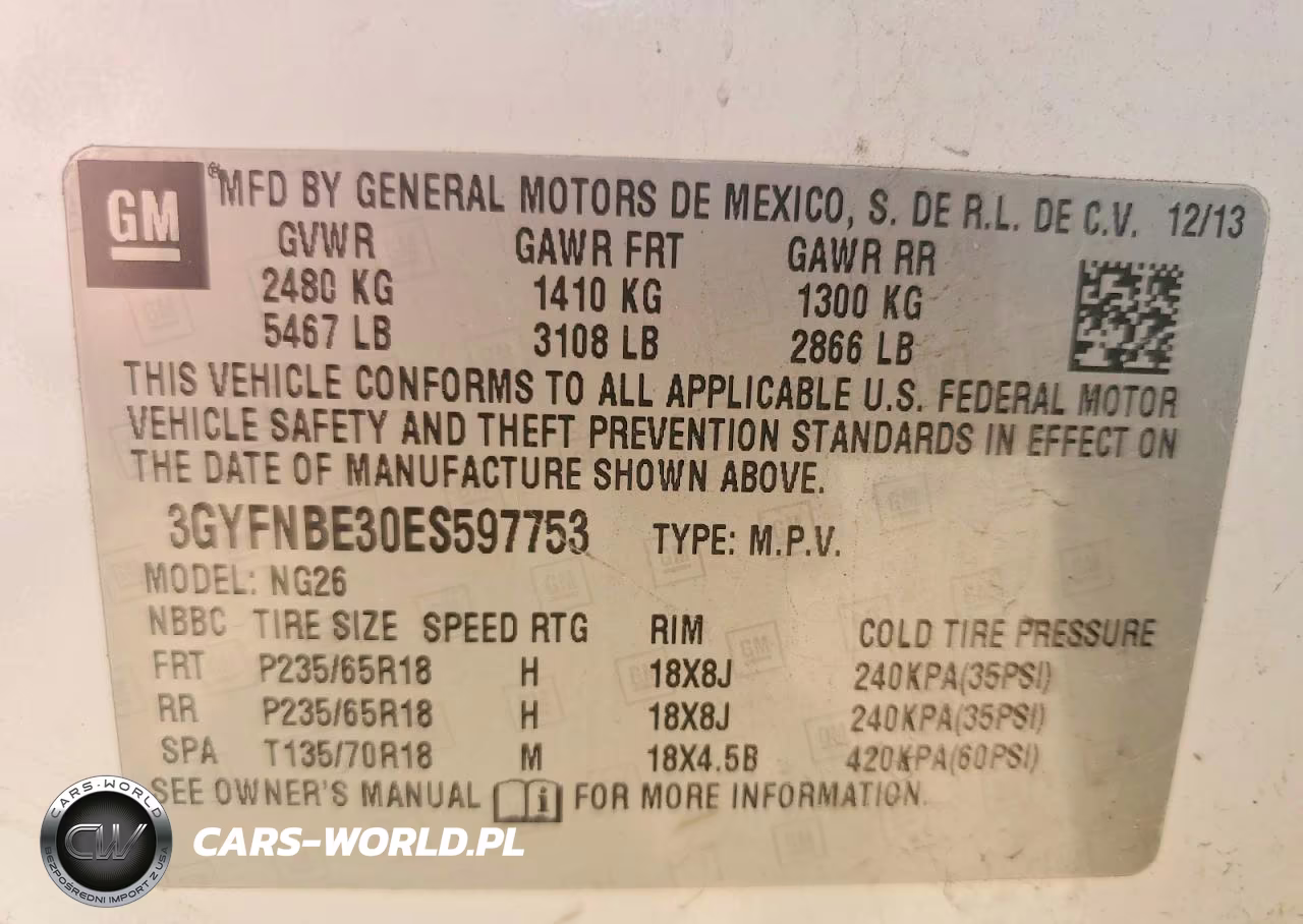 2014 Cadillac Srx VIN:3GYFNBE30ES597753 - 12