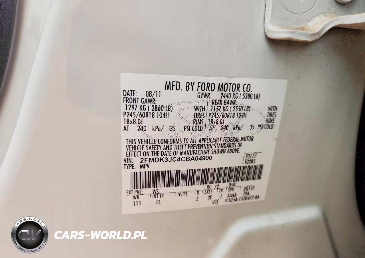 2012 Ford Edge Sel VIN:2FMDK3JC4CBA04900 - 12