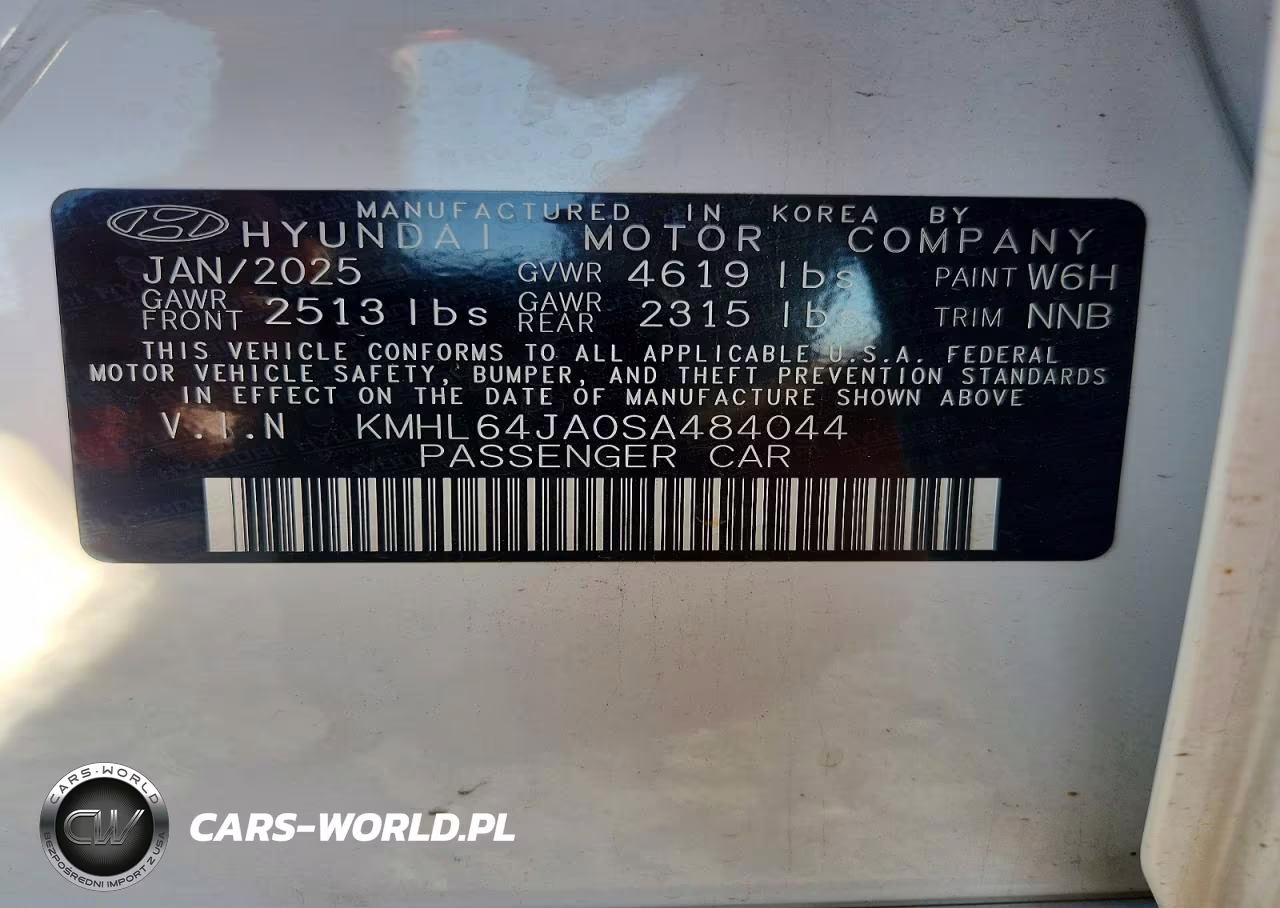 2025 Hyundai Sonata Sel VIN:KMHL64JA0SA484044 - 12