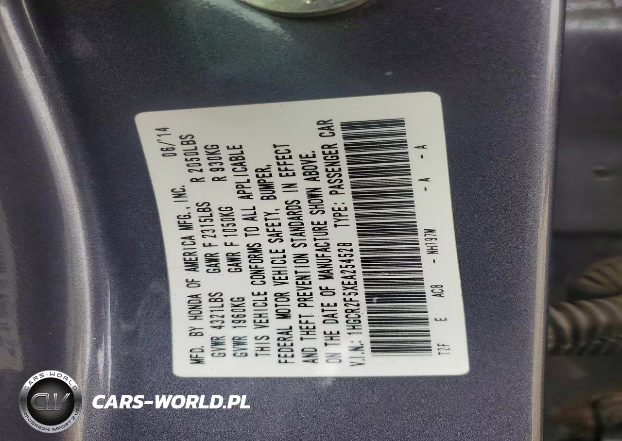 2014 Honda Accord Sport VIN:1HGCR2F5XEA254528 - 13