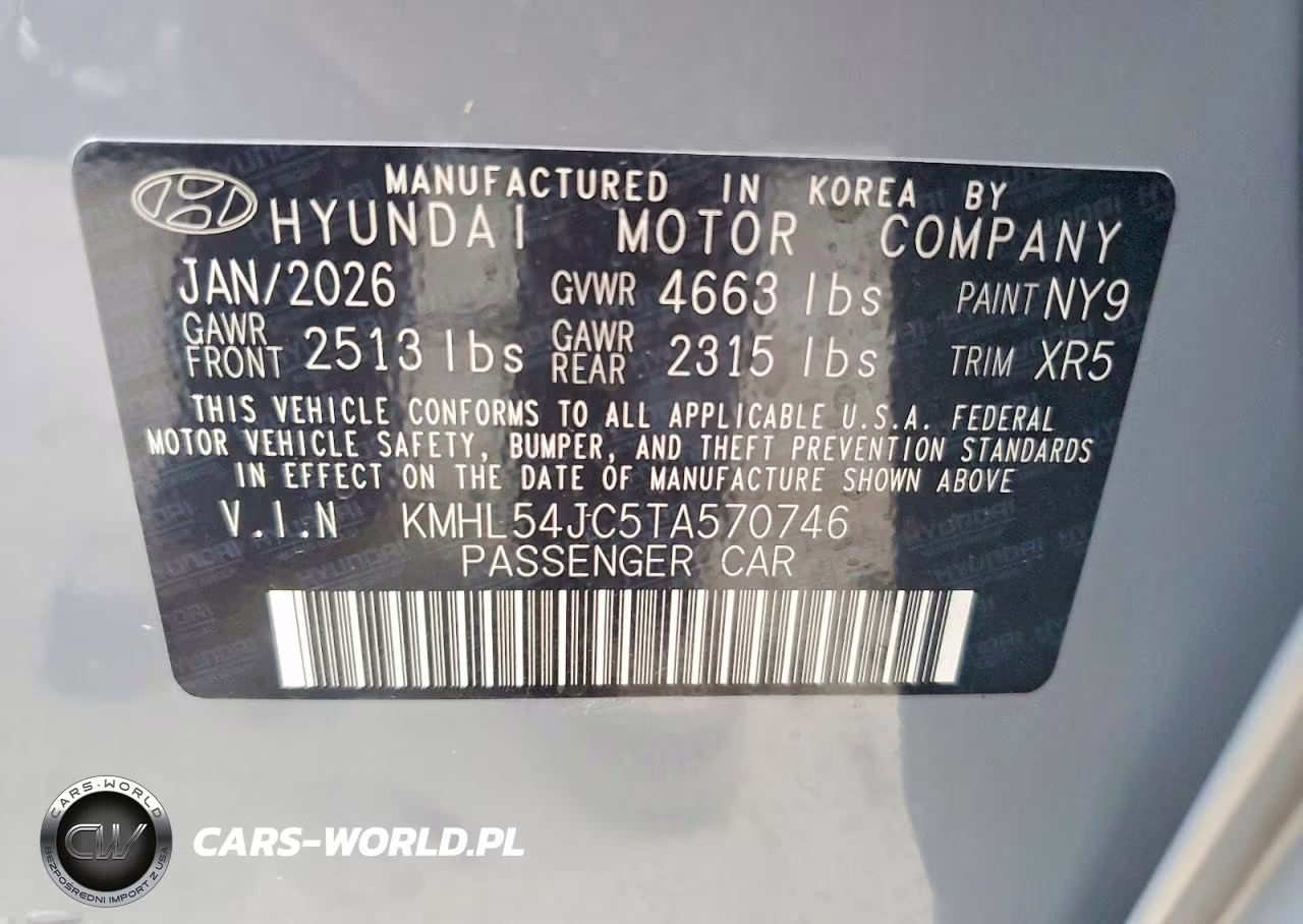 2026 Hyundai Sonata N Line VIN:KMHL54JC5TA570746 - 12