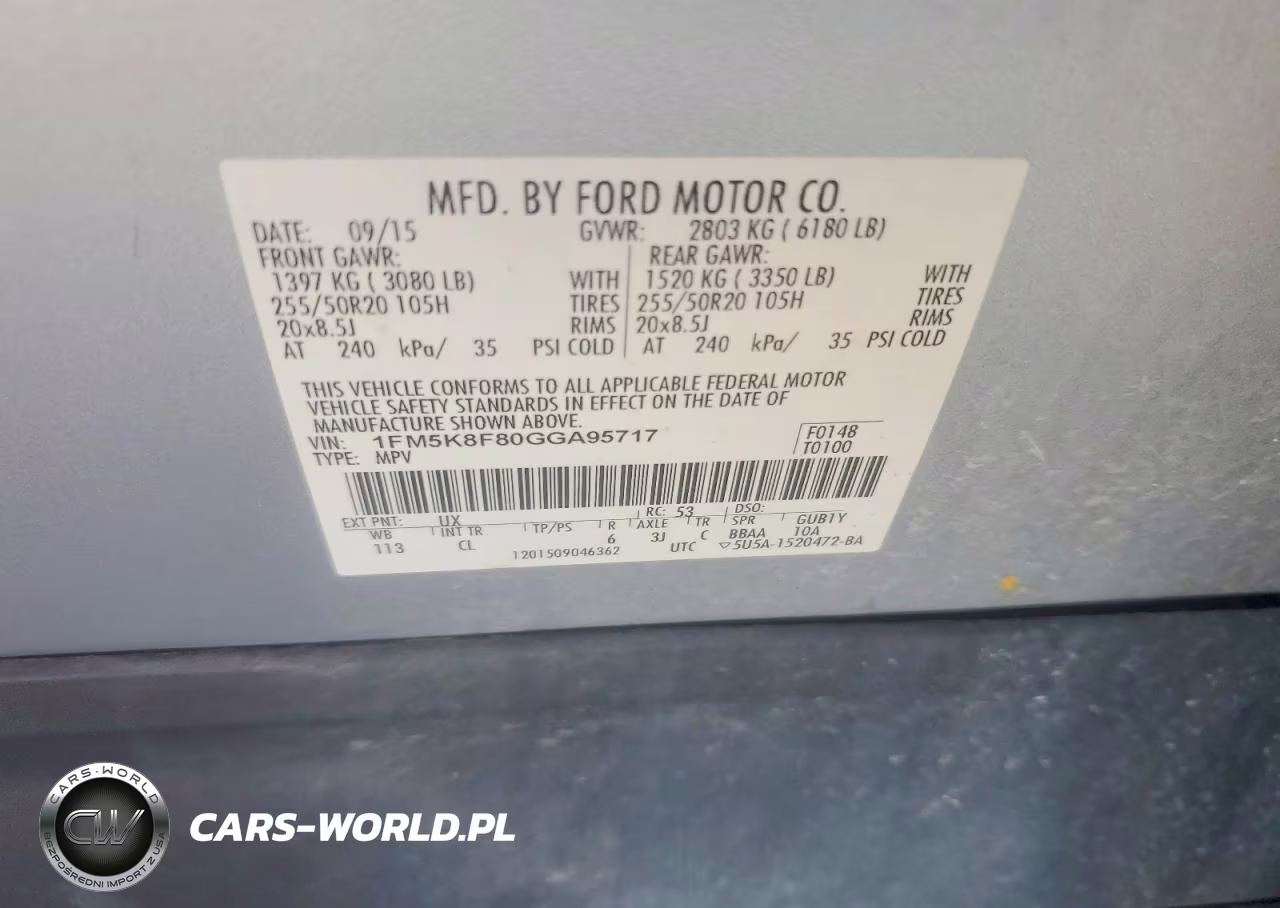 2016 Ford Explorer Limited VIN:1FM5K8F80GGA95717 - 13