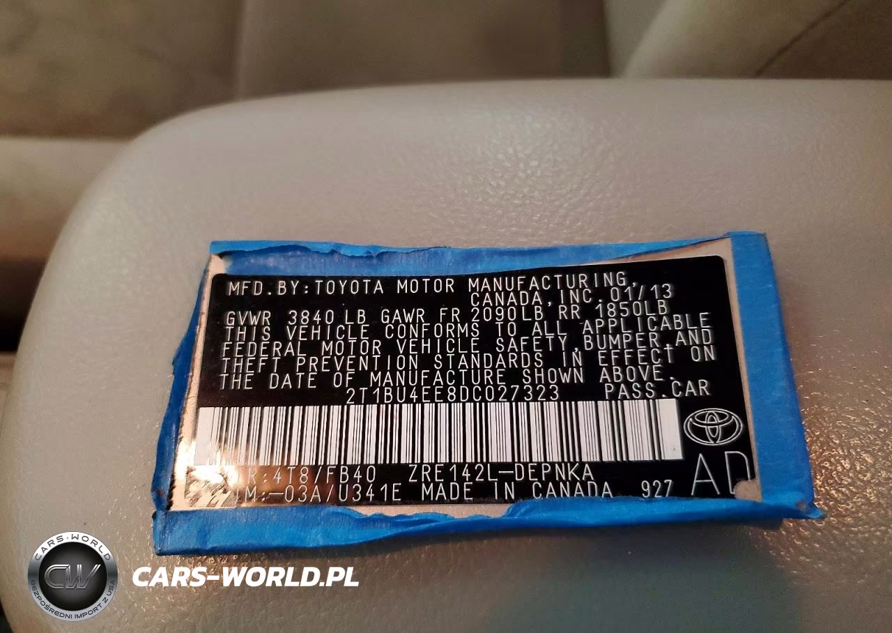 2013 Toyota Corolla Le VIN:2T1BU4EE8DC027323 - 12