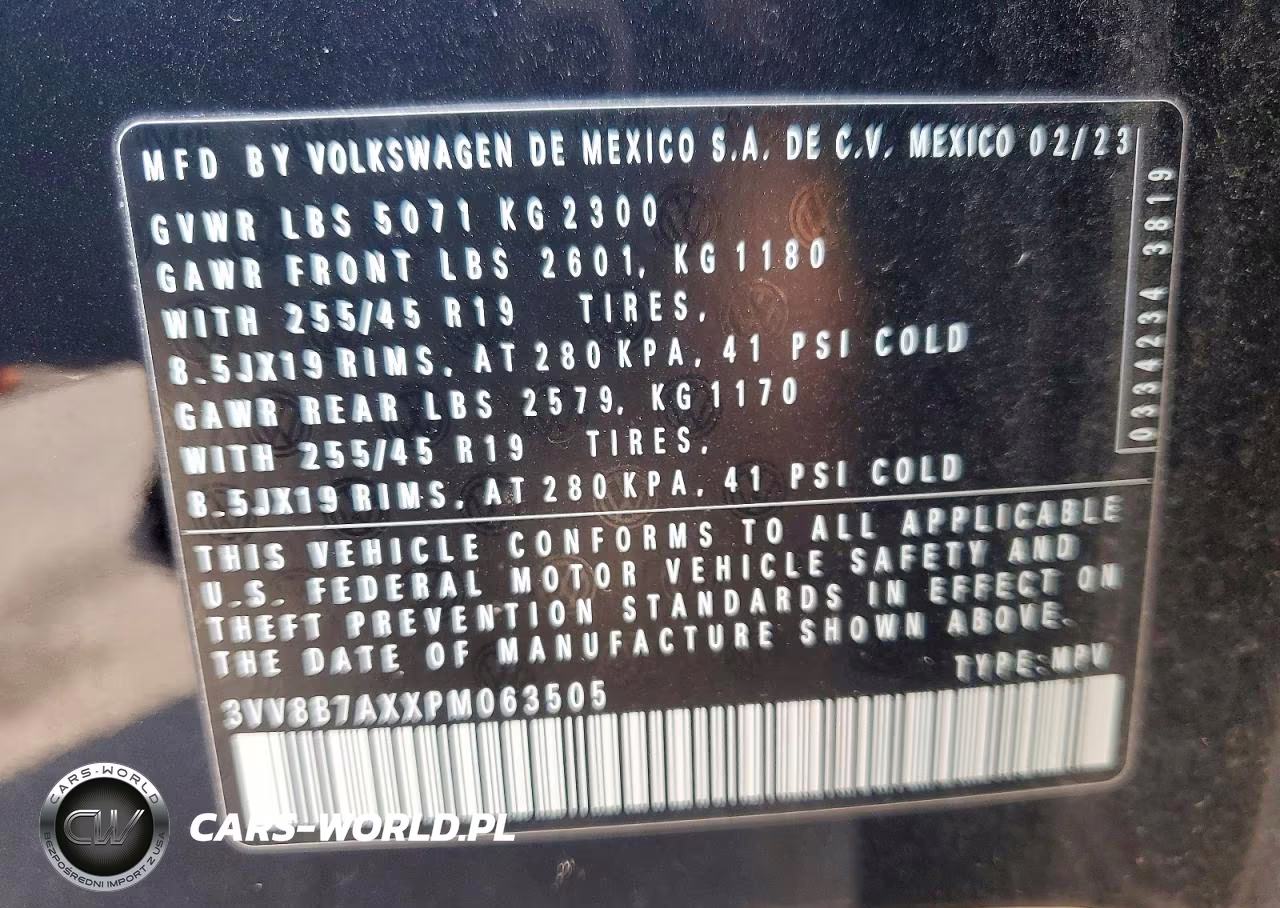2023 Volkswagen Tiguan Se R-Line Black VIN:3VV8B7AXXPM063505 - 13