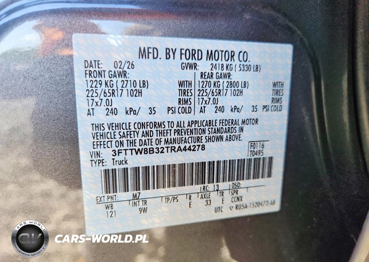 2026 Ford Maverick Xl VIN:3FTTW8B32TRA44278 - 12
