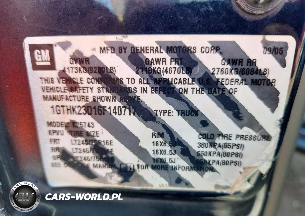 2006 GMC Sierra K2500 Heavy Duty VIN:1GTHK23D16F140717 - 12