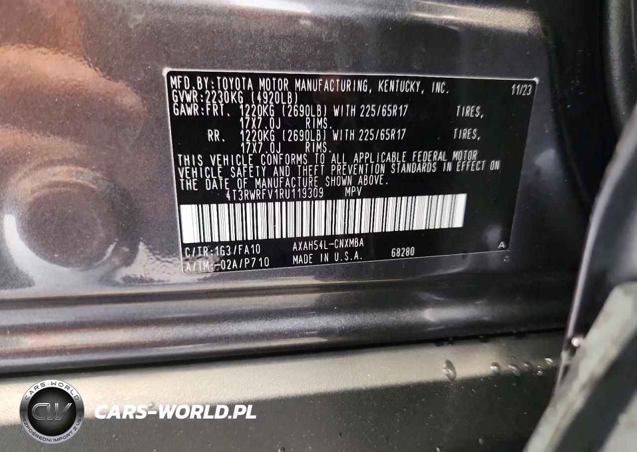 2024 Toyota Rav4 Hybrid Xle VIN:4T3RWRFV1RU119309 - 13