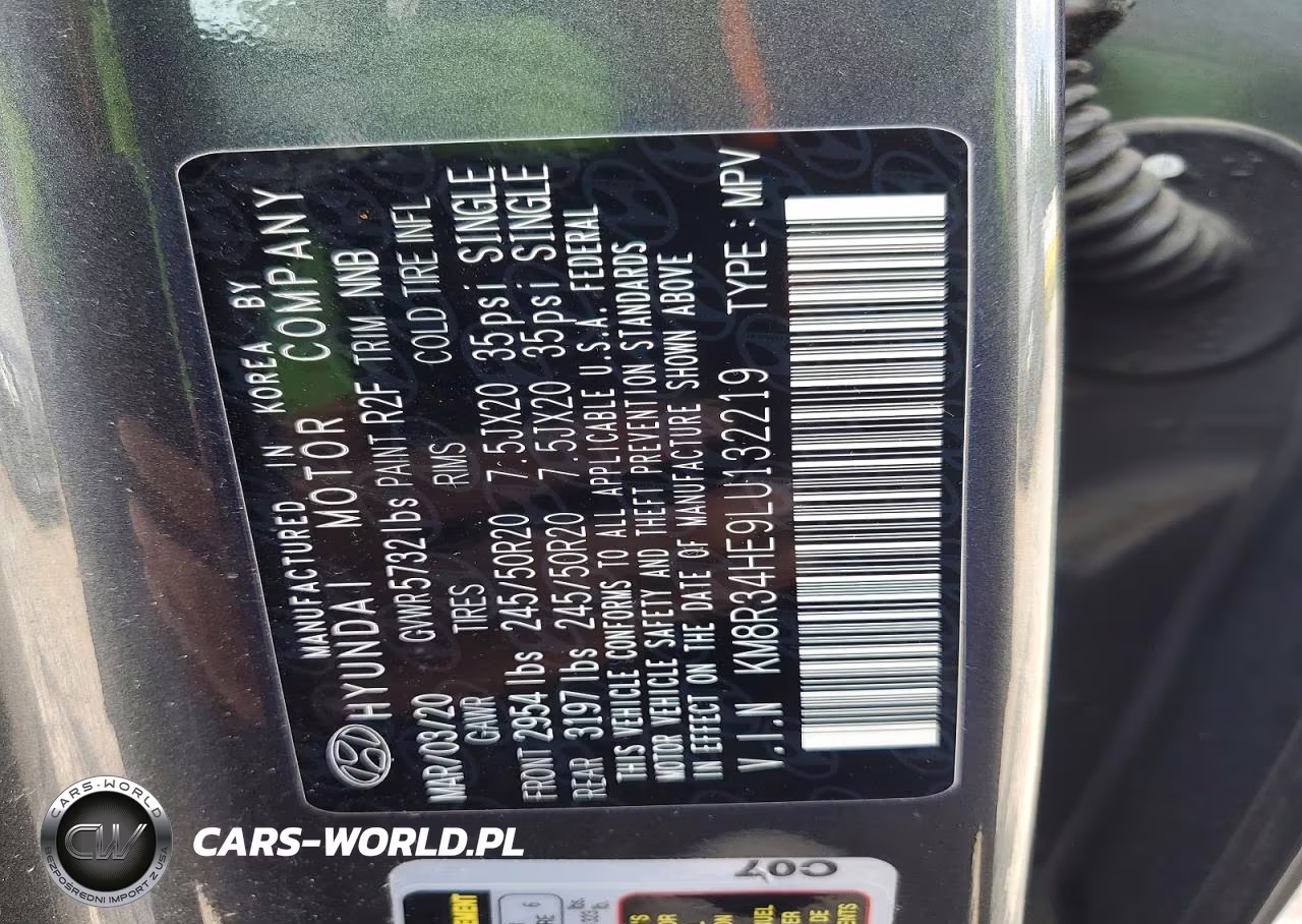 2020 Hyundai Palisade Sel VIN:KM8R34HE9LU132219 - 14