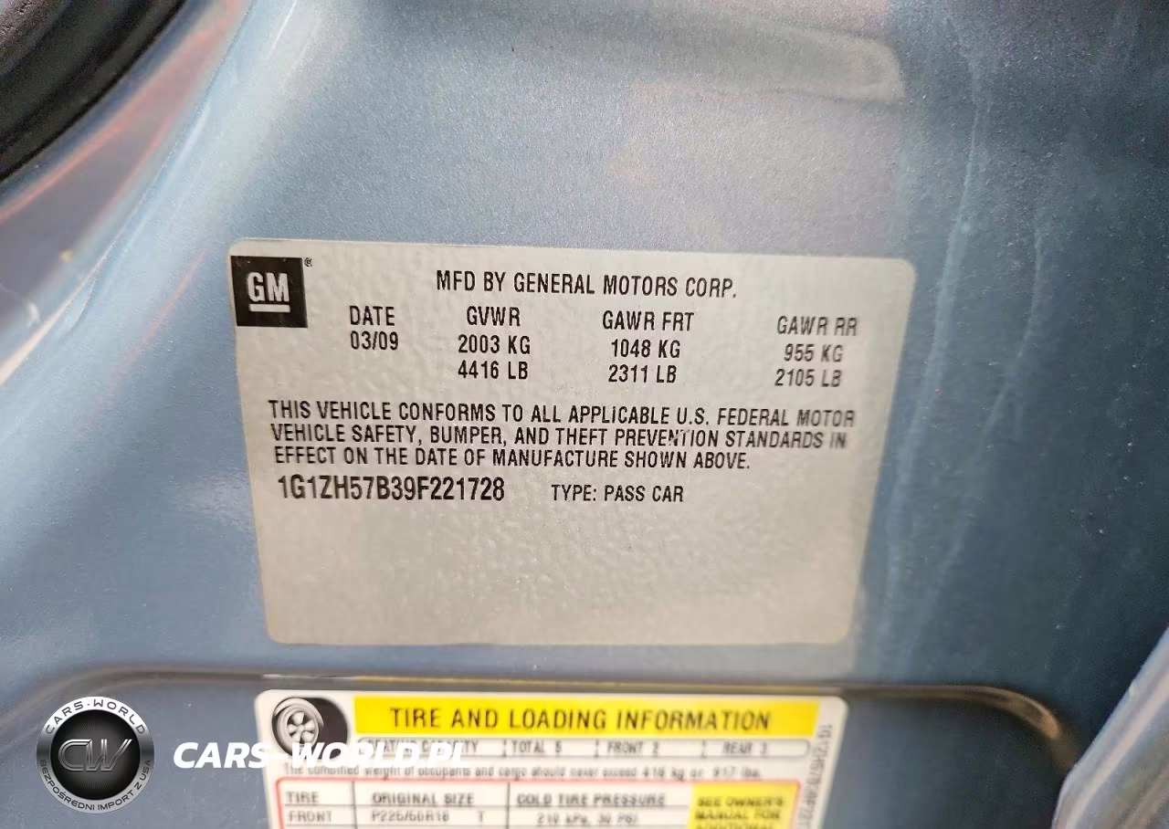 2009 Chevrolet Malibu 1Lt VIN:1G1ZH57B39F221728 - 12