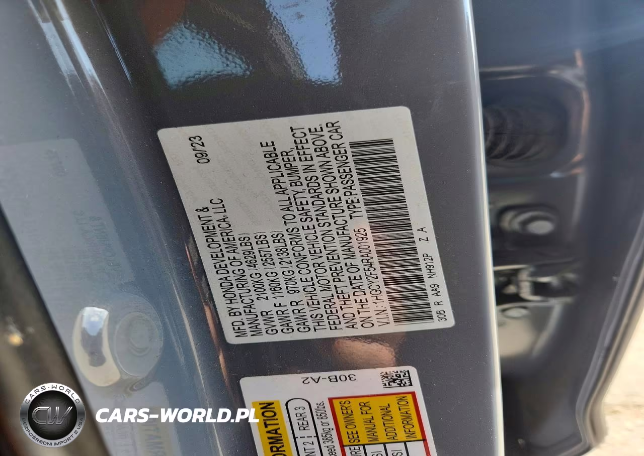 2024 Honda Accord Hybrid Sport VIN:1HGCY2F54RA001925 - 12