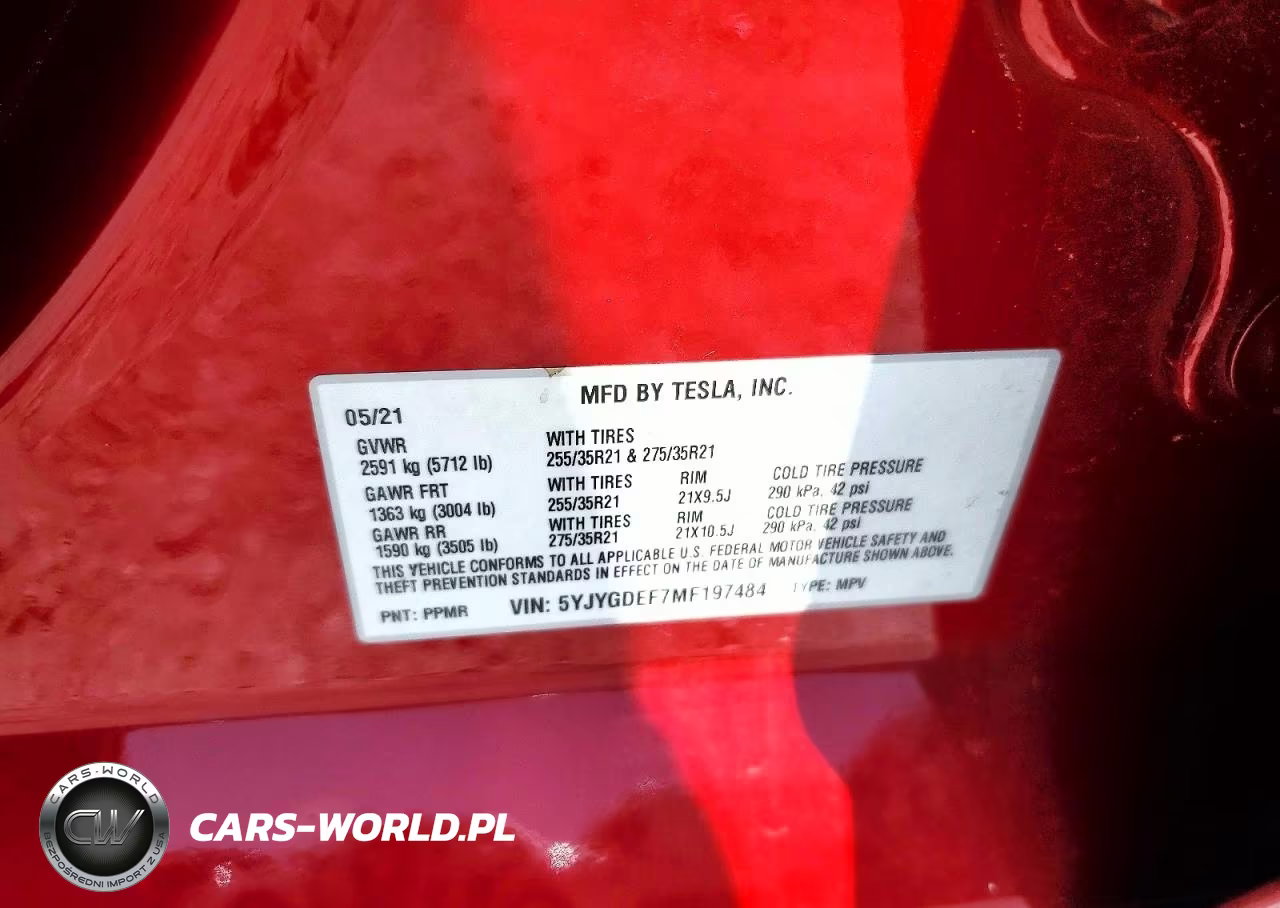 2021 Tesla Model Y VIN:5YJYGDEF7MF197484 - 13