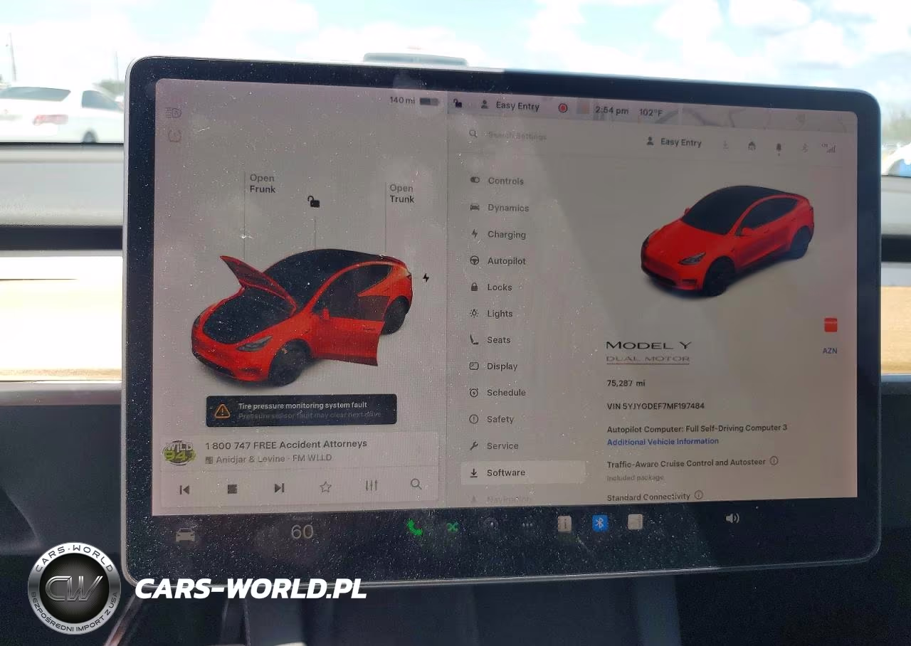 2021 Tesla Model Y VIN:5YJYGDEF7MF197484 - 9
