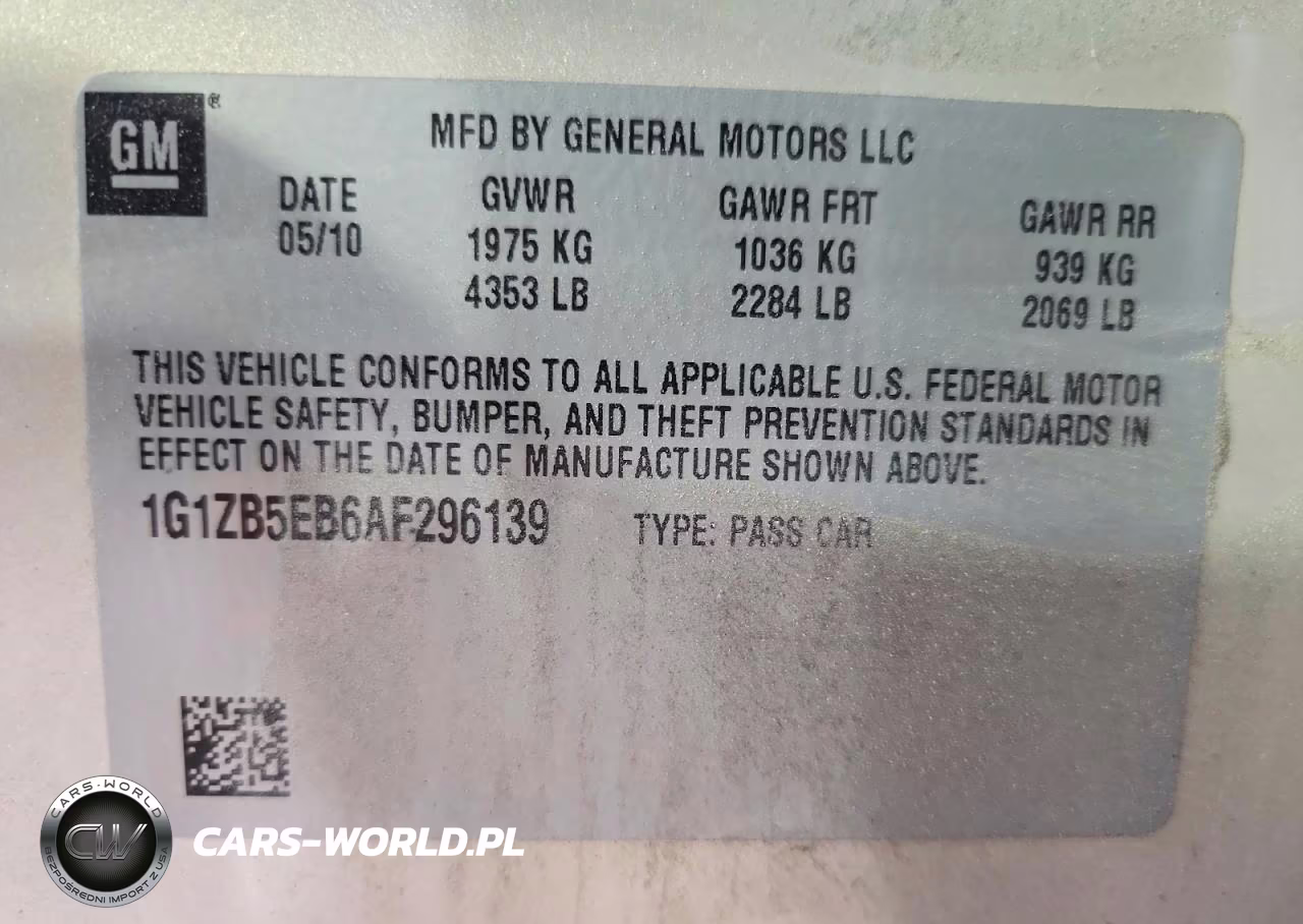2010 Chevrolet Malibu Ls VIN:1G1ZB5EB6AF296139 - 12