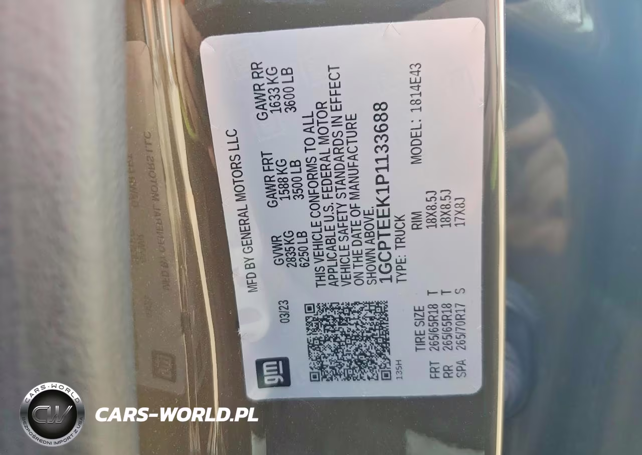 2023 Chevrolet Colorado Trail Boss VIN:1GCPTEEK1P1133688 - 13